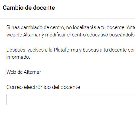 cambio docente